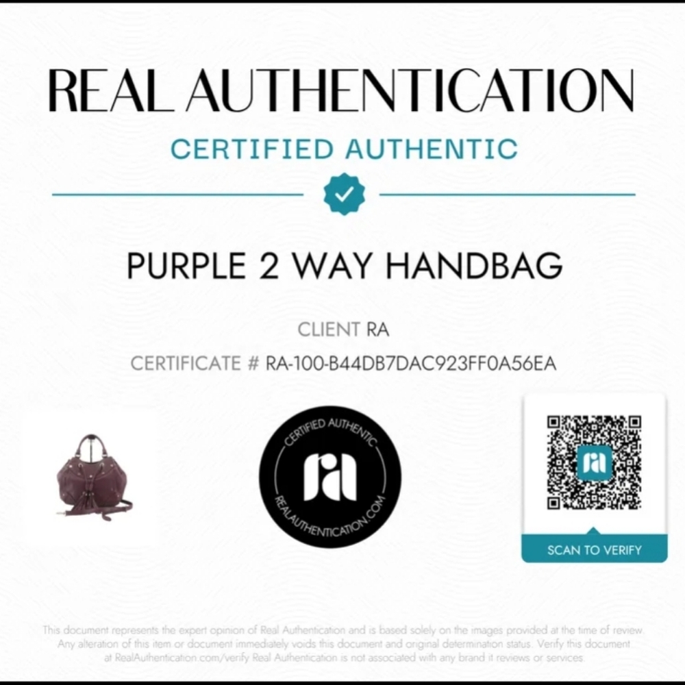 MCM Two-Way Leather Drawstring Bucket Bag Purple COA VGUC - Picture 14 of 14